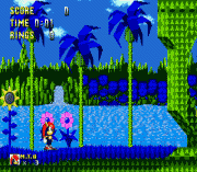 Mighty in Sonic 1 Rev 1.1 with Knuckles Chaotix sprites (S1 Hack